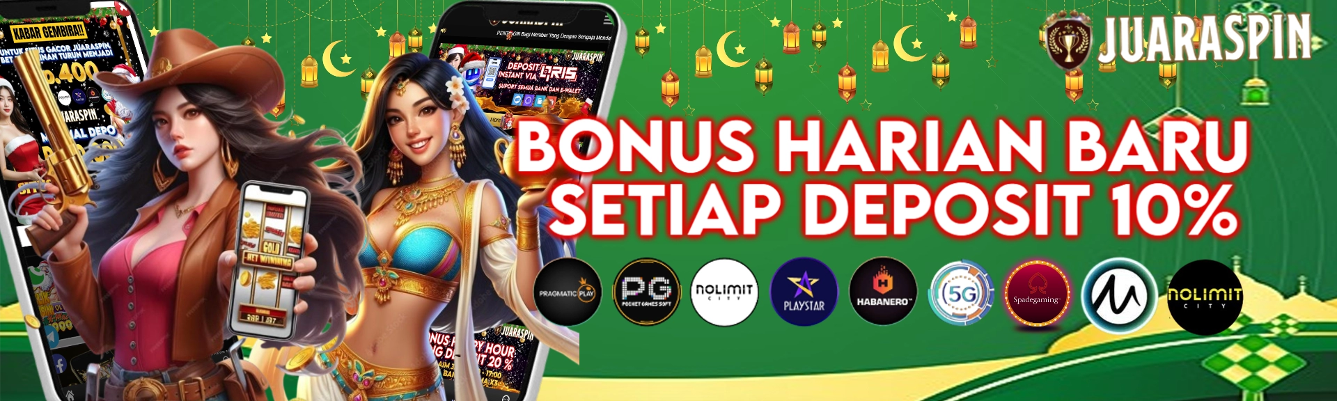 Bonus 10% Deposit Harian di Juaraspin, Main Lebih Banyak, Menang Lebih Seru